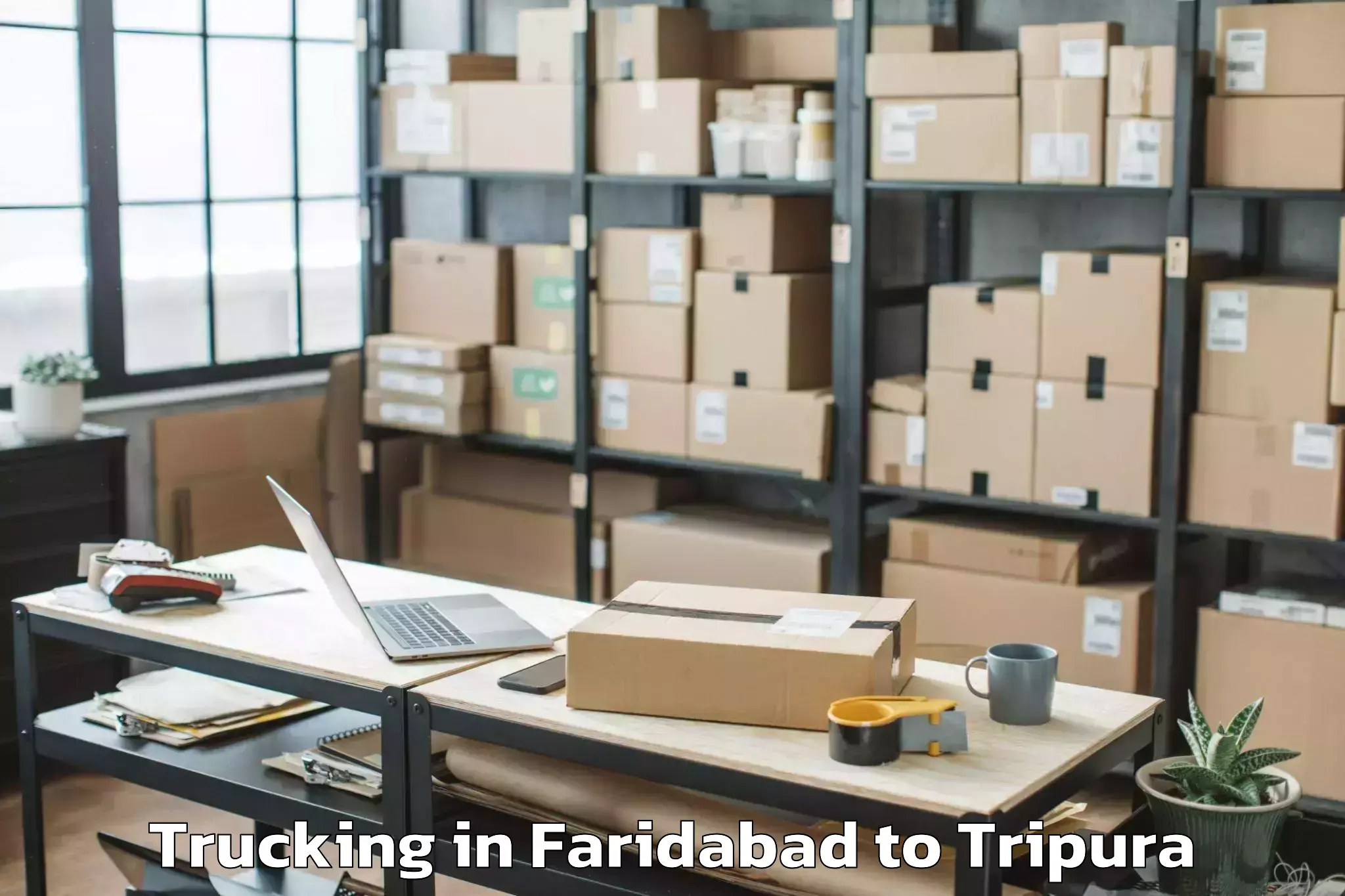 Trusted Faridabad to Melaghar Trucking